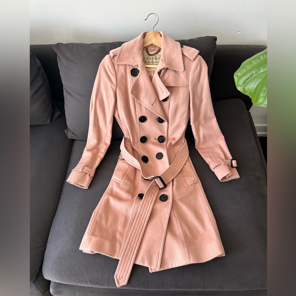 Burberry pink wool jacket